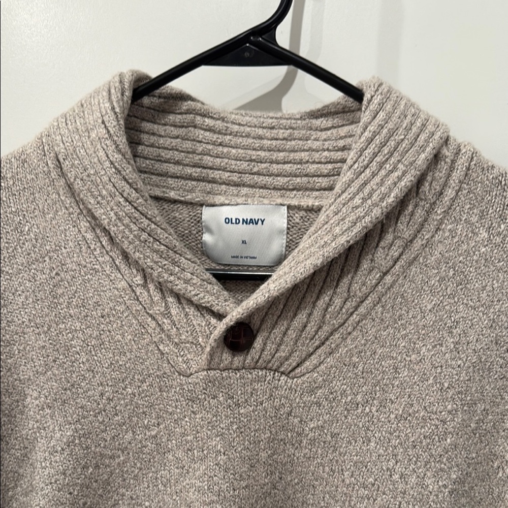 Old Navy Cream Turtleneck Sweater Cozy Knit - Picture 2 of 3